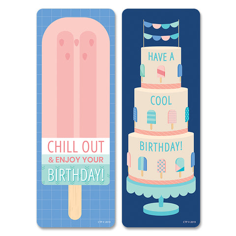 Calm &amp; Cool Happy Birthday Bookmarks 30/Pack