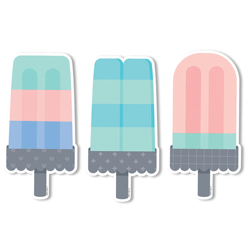 Calm &amp; Cool Ice Pops 6 Designer Cut-Outs, 36/Pack