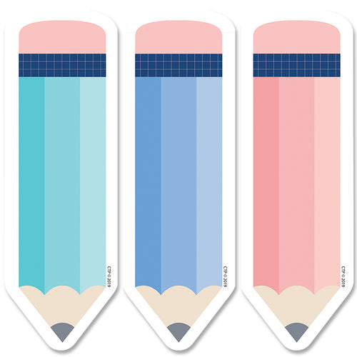 Calm &amp; Cool Pencils 6 Designer Cut-Outs, 36/Pack