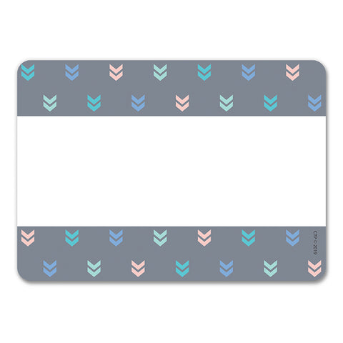 Calm &amp; Cool Colorful Mini Chevrons Name Tag Labels, 36/Pack