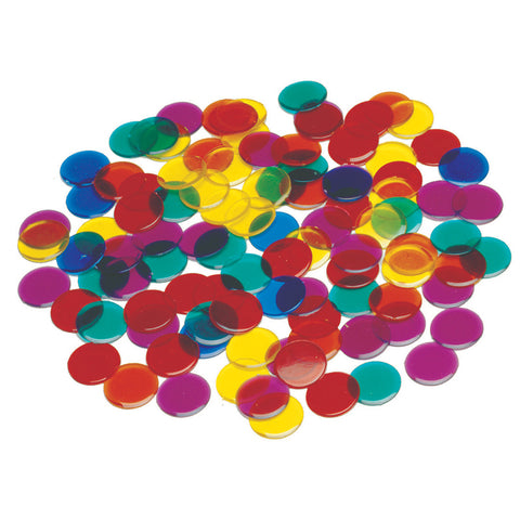 3/4 Transparent Counters, Set Of 1000