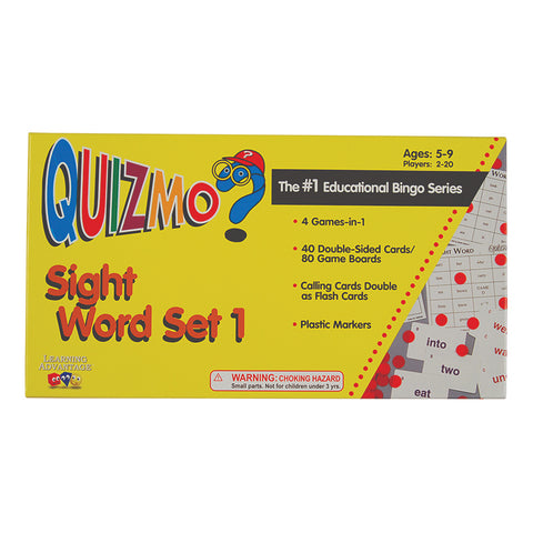 Quizmo Game: Sight Word, Set 1, Grades K-4