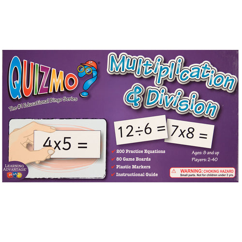 Quizmo Game: Multiplication & Division, Grades 3+