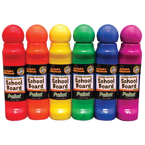 Poster Paint, Assorted Colors, Pack Of 6