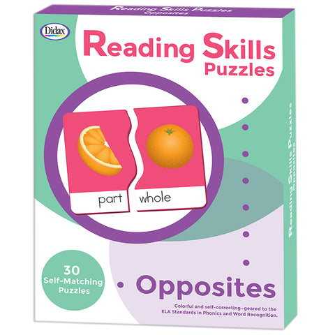 Reading Skills Puzzles, Opposites