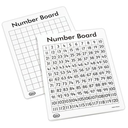 Write-On/Wipe-Off 120 Number Mats