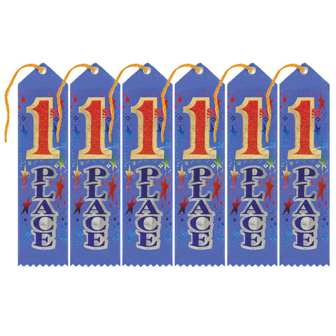 1St Place Award Ribbon, 2 X 8, Pack Of 6
