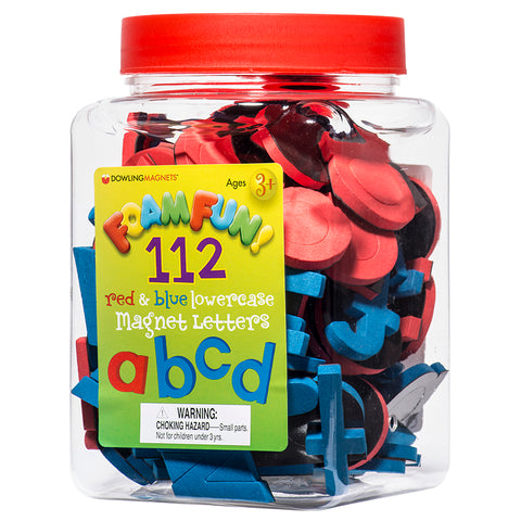 Red & Blue Lowercase Magnet Letters