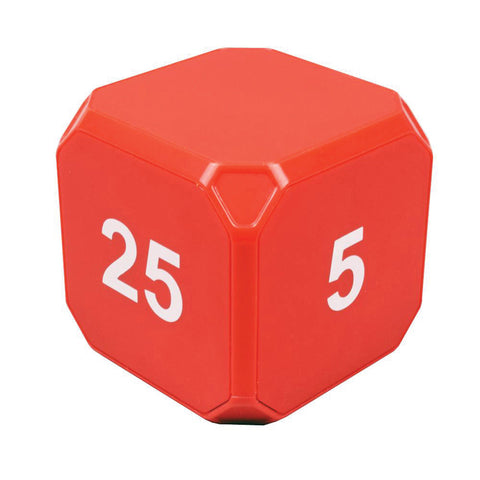 Productivity Timecube Plus: 5-10-20-25 Minute Preset Timer - Red