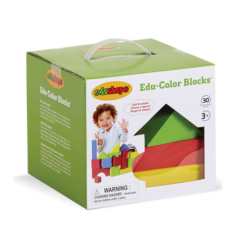 Edushape Edu-Color Building Blocks, 30 Pieces
