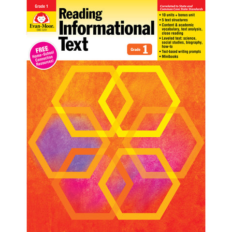 Reading Informational Text: Lessons For Common Core Mastery, Grade 1