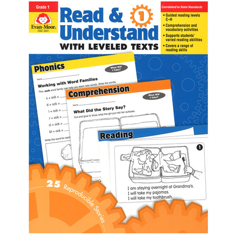 Read & Understand With Leveled Texts Book, Grade 1