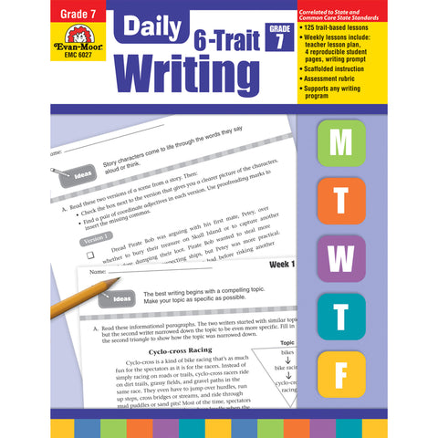 Evan-Moor Emc6027 Daily 6-Trait Writing, Grade 7