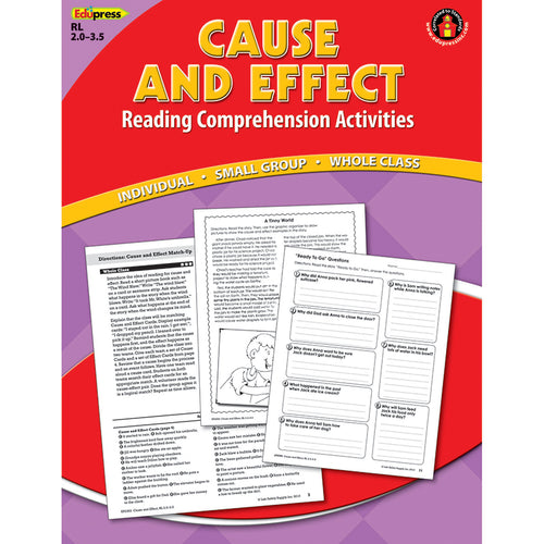 Cause And Effect Reading Comprehension Activities, Red Level
