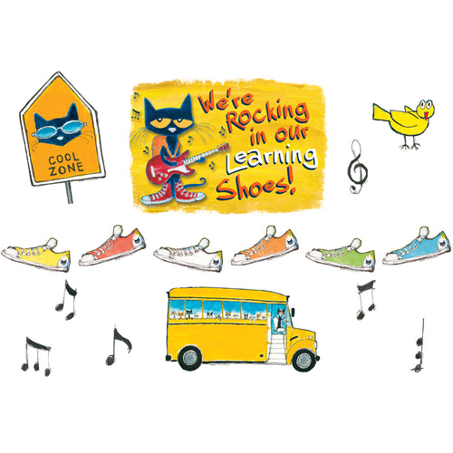 We'Re Rocking In Our Learning Shoes Bulletin Board Set (Featuring Pete The Cat)