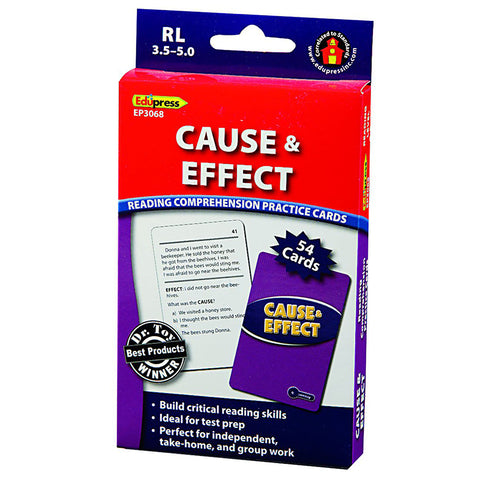 Cause &amp; Effect Practice Cards, Levels 3.5-5.0