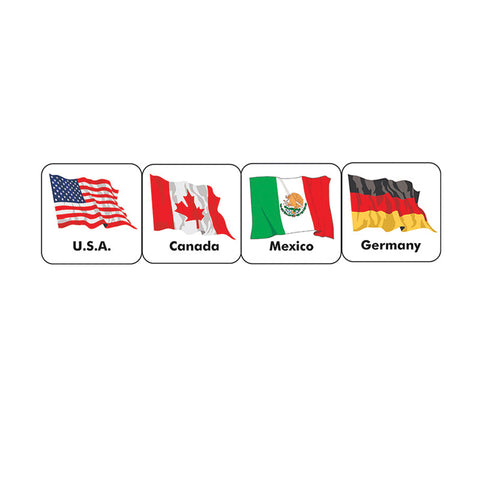 World Flags (20 Countries) Theme Stickers