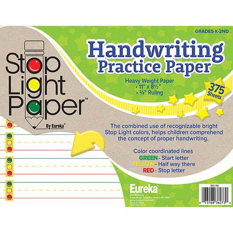 Eureka Stop Light Practice Paper, Pack Of 375