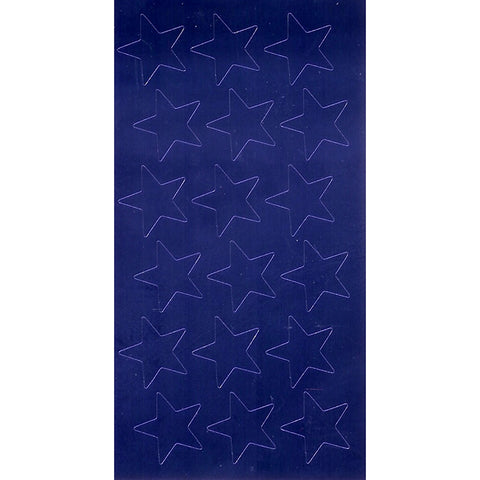 1/2 Blue (250) Presto-Stick Foil Star Stickers