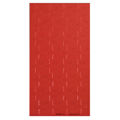 1/2 Red (250) Presto-Stick Foil Star Stickers