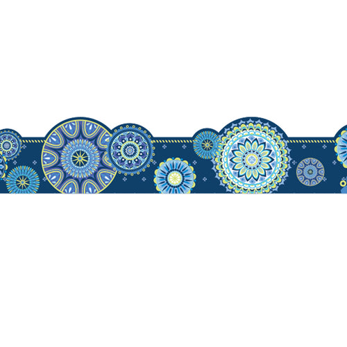 Blue Harmony-Mandala Deco Trim Extra Wide Die Cut