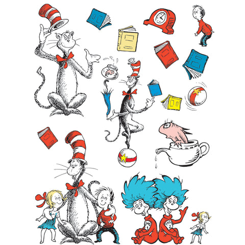 Cat In The Hat&bdquo;&cent; Large Characters Bulletin Board Set