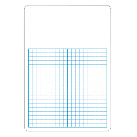 1/2 Graph Dry Erase Board, 11 X 16 Single
