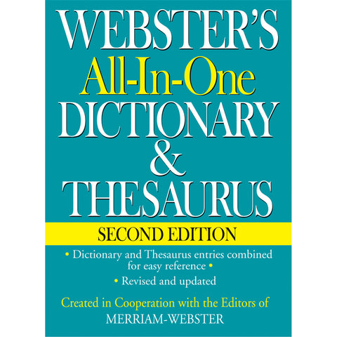 Webster'S All-In-One Dictionary & Thesaurus Second Edition