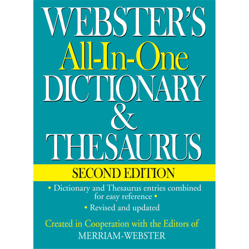 Webster'S All-In-One Dictionary & Thesaurus Second Edition