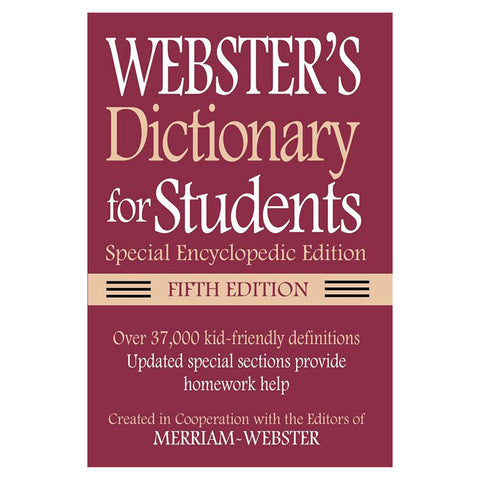 Webster'S Dictionary For Students, Special Encyclopedic, Fifth Edition