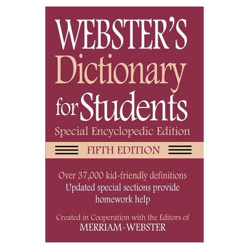 Webster'S Dictionary For Students, Special Encyclopedic, Fifth Edition