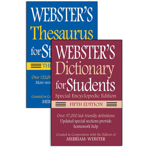 Webster'S For Students Dictionary/Thesaurus Set, Fifth Edition