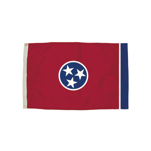 Flagzone Durawavez Nylon Outdoor Flag With Heading & Grommets, Tennessee, 3' X 5'