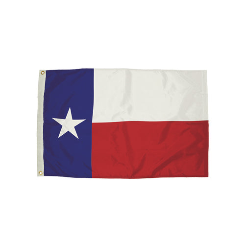 Flagzone Durawavez Nylon Outdoor Flag With Heading & Grommets, Texas, 3' X 5'