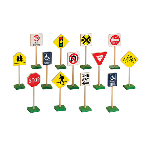 7 Traffic Signs, 13/Pack