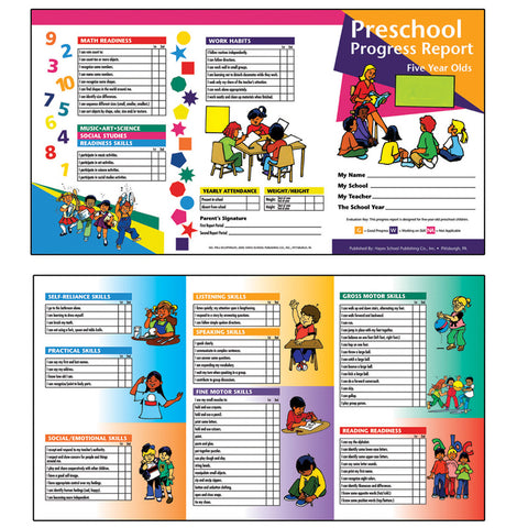 Preschool Progress Report (5 Year Olds)