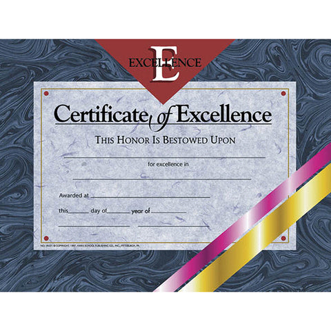Certificate Of Excellence