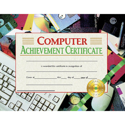 Computer Achievement Certificate