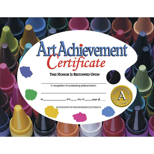 Art Achievement Certificate, 8-1/2 X 11, 30/Pkg