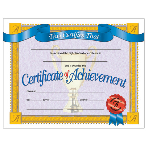 Certificate Of Achievement, 30/Pkg