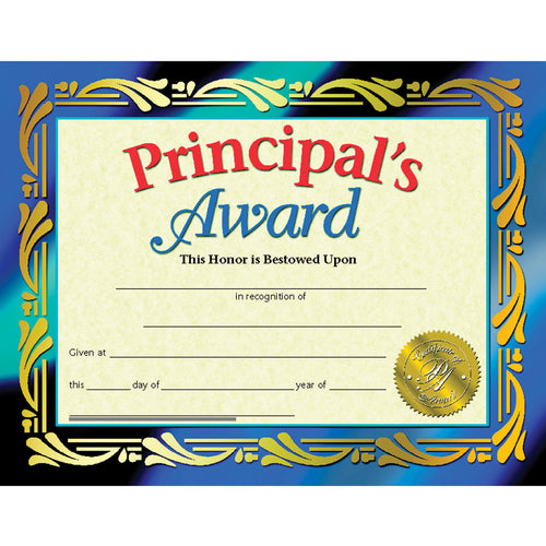 Principal'S Award, 8-1/2 X 11, 30/Set