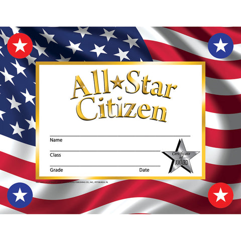 All-Star Citizen, 8-1/2 X 11, 30/Pkg