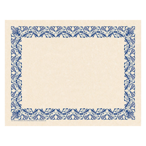 Art Deco Border Paper, Blue