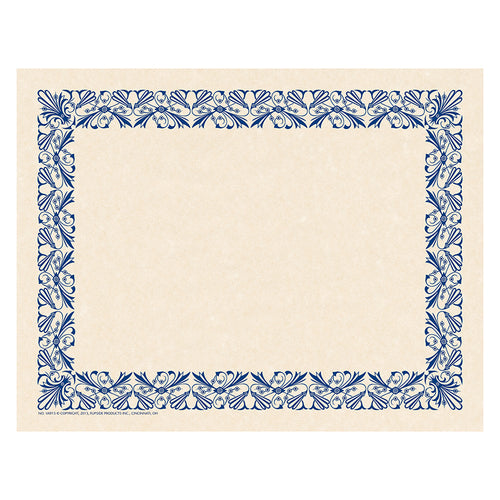 Art Deco Border Paper, Blue