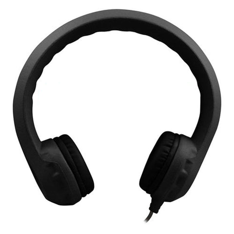 Flex-Phones Indestructible Foam Headphones, Black