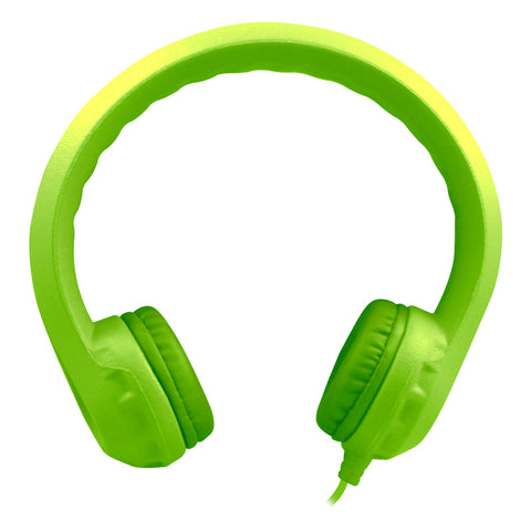 Flex-Phones Indestructible Foam Headphones, Green