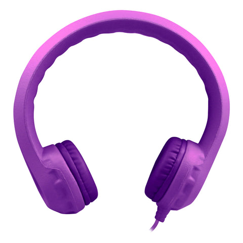 Flex-Phones Indestructible Foam Headphones, Purple