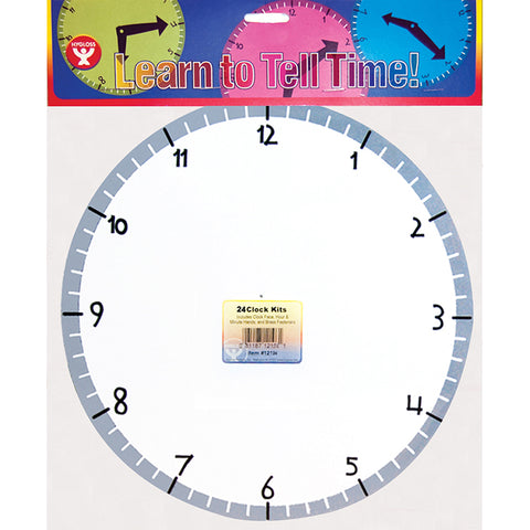 Blank Clock Kit, 24 Clocks