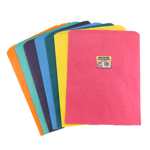 Rainbow Pinch Bottom Bags, 12 X 15, 14 Bags