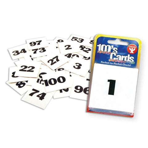 100S Cards, Numbered 1-100, 2 X 2